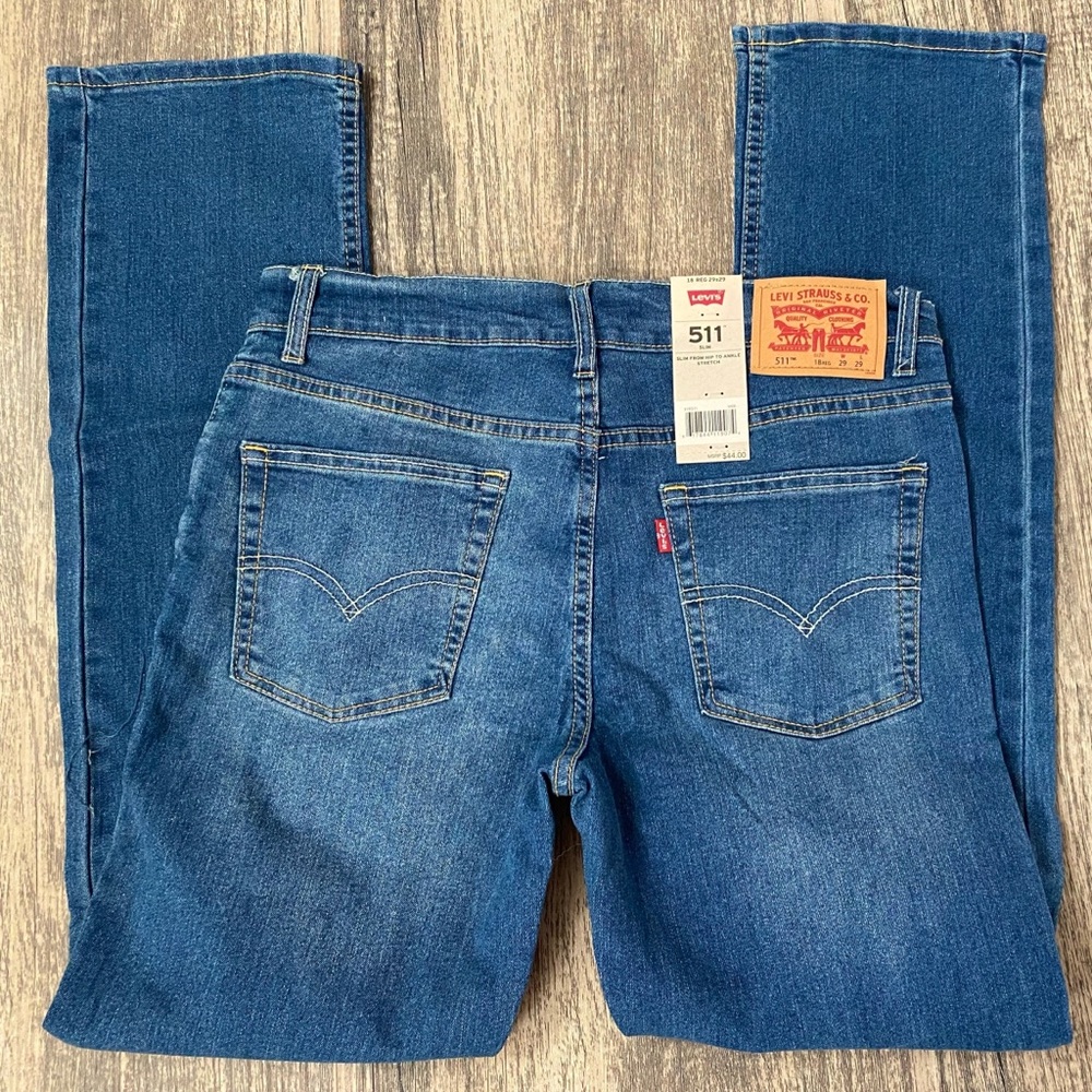 Levi’s 511 Boy’s Adjustable waist slim fit jeans - Medium wash
